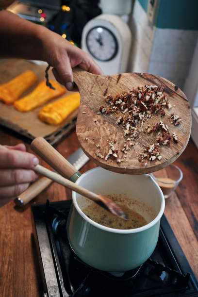 istock Preparing Vegan Pumpkin Mushroom Beef Wellington for Christmas Dinner 2171206324