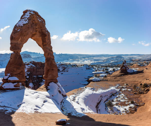Delicate Arch in the winter in Arches National Park