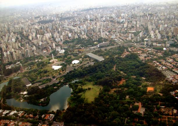 istock A skyline of a big town many buildings and a park 2171209708