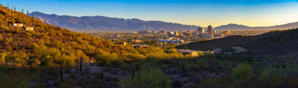 istock Panoramic view of Tucson, Arizona, at sunrise 2171213410