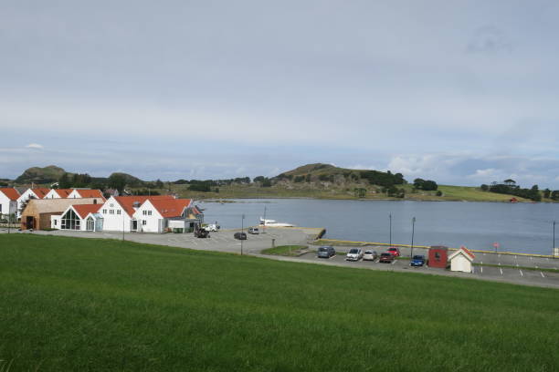 Small town on a Fjord in Norway