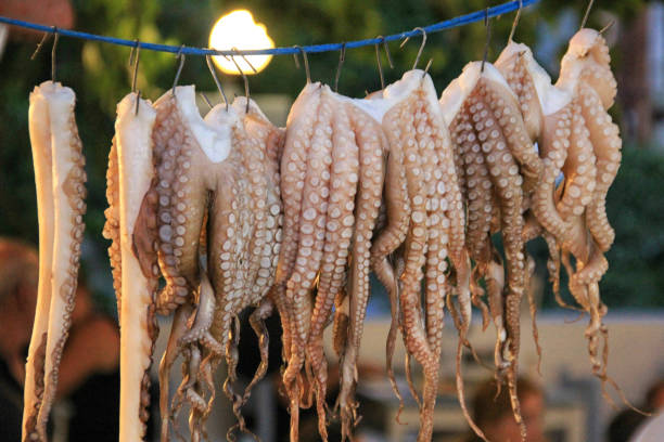 istock Fresh Octopus hanging up to dry 2171216276