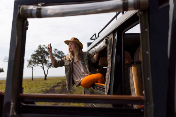 istock Girl on a safari journey 2171225098