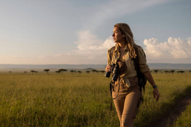 istock Young woman in the wild 2171225100