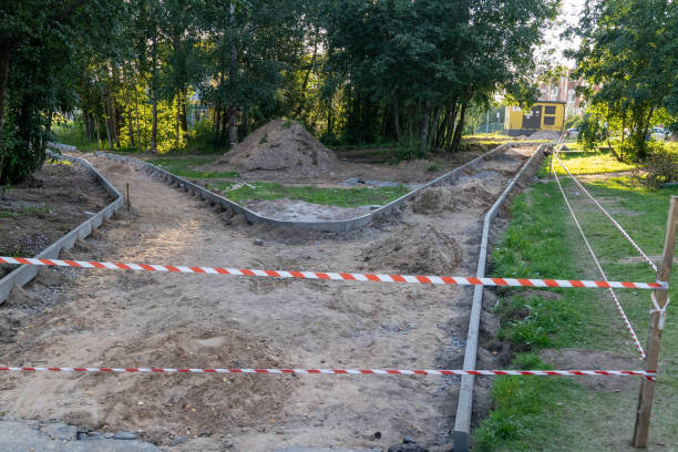 istock A new pathway being formed in a park surrounded by trees 2171226357