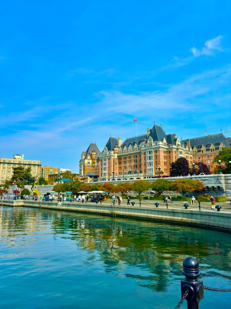 Inter harbor and downtown on Vancouver Island, Canada