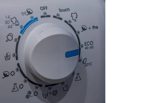 Selection of washing programs in a washing machine, setting the washing machine to eco mode, saving water and energy