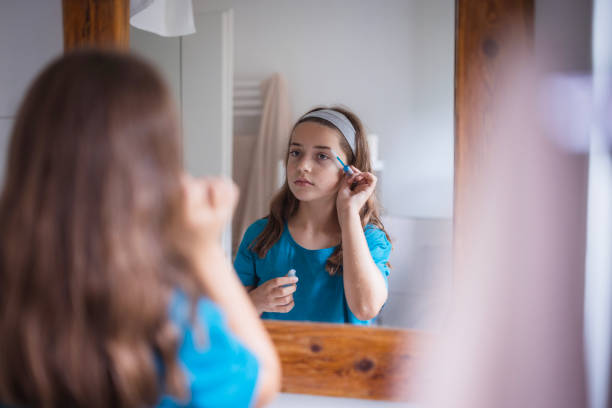 istock Teenage girl styling eyebrows 2171234865