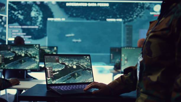 istock Navy operations specialist examines ships along the coast line 2171238207