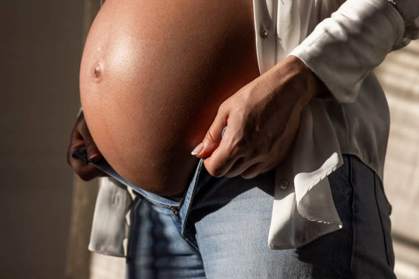 istock Large pregnant tummy 2171239534