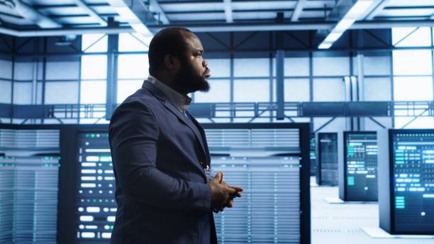 istock IT specialist doing evaluation of data center workspace 2171239727
