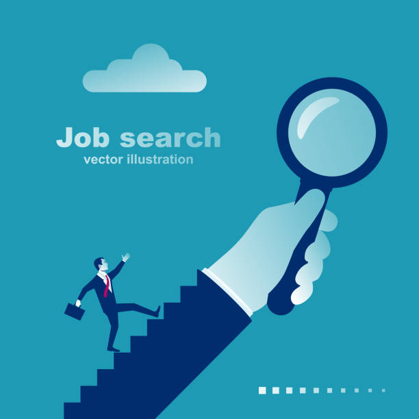 istock Search for a new job. Businessman is looking work. 2171240309