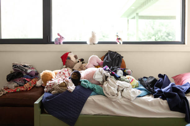 istock Teenager's bedroom totally messy 2171242310