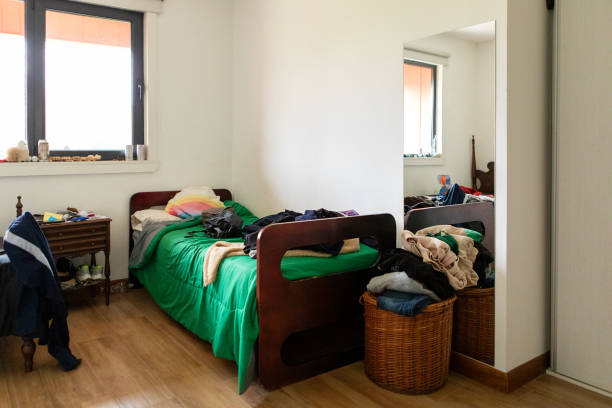 istock Teenager's bedroom totally messy 2171242335