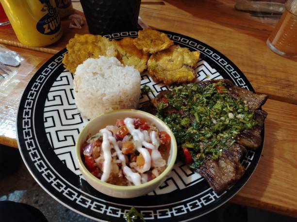 istock Typical Venezuelan Dish with Rice, Beef, Salad, and Fried Plantain 2171242337