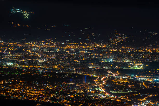 Terni, Umbria, Italy, Europe:\nThe Comet of Miranda over Terni