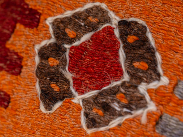 texture of a beautiful carpet