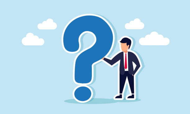 istock A businessman holding onto a large question mark, illustration of Someone still uncertain, facing major questions about business or work issues and how to resolve them 2171253177