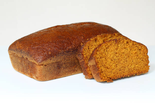 Homemade sweet pumpkin bread loaf