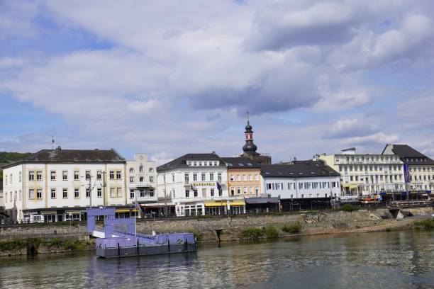 Ruedesheim, Hesse, Germany, April 27, 2024.\nExcursions on the River Rhine are a popular tourist attraction, offering stops at various towns along the way