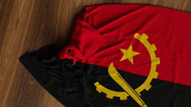 istock Realistic flag of Angola 3d illustration 2171269873