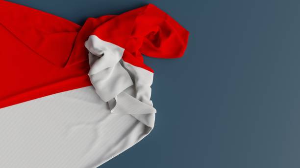 istock Realistic flag of Indonesia 3d illustration 2171272865