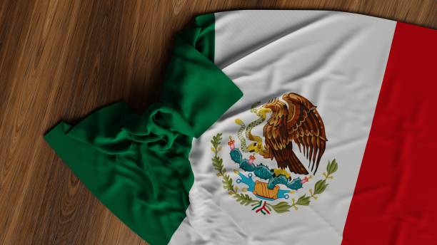 istock Realistic flag of Mexico 3d illustration 2171273633