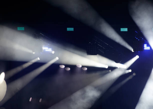 istock Blue light at a concert. Abstract background 2171275910