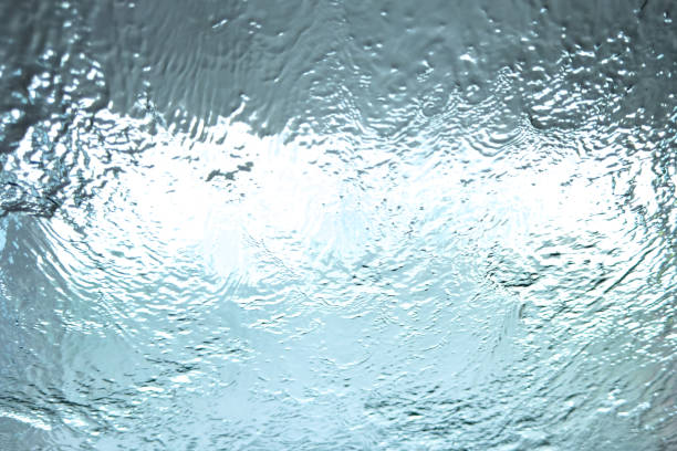 Car glass at a car wash. Abstract background.