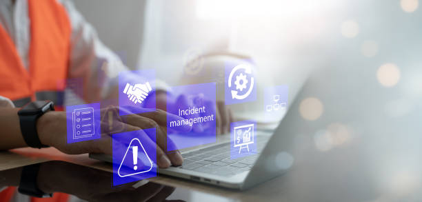 istock Business event management technology concept and event management on virtual screens Solving unexpected problems that occur 2171279464