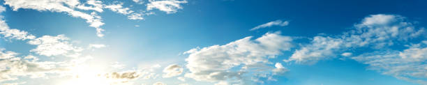 istock Panorama blue sky with clouds on a sunny day. 2171280920
