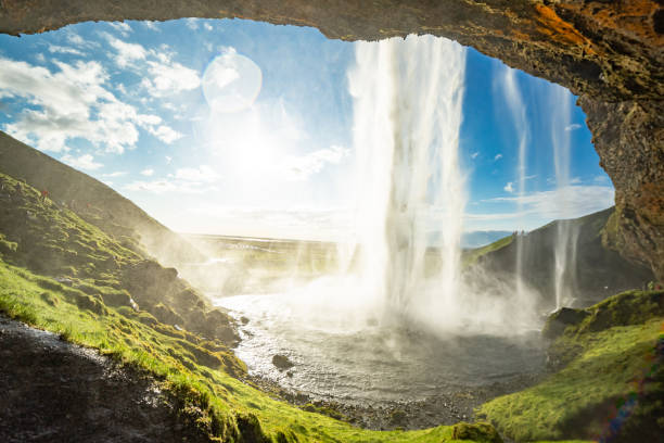 istock Behind Seljalandsfoss waterfall Iceland Europe 2171283174