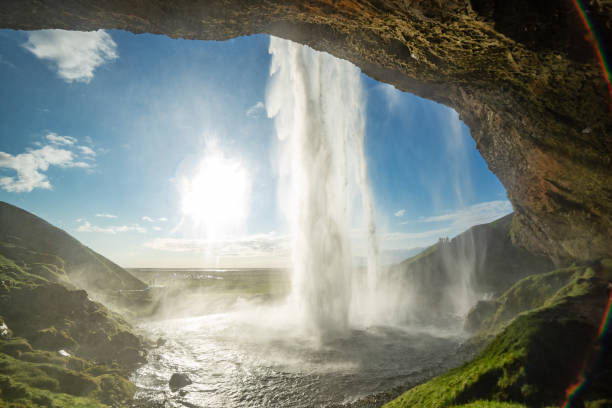 istock Behind Seljalandsfoss waterfall Iceland Europe 2171283245