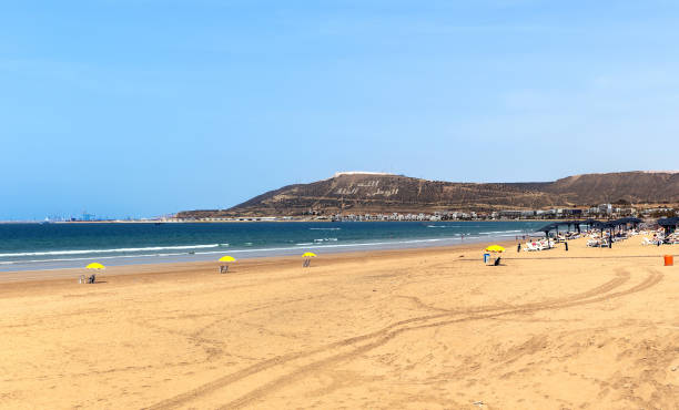 istock Agadir public beach. Coastal landscape, Morocco, Africa 2171285970