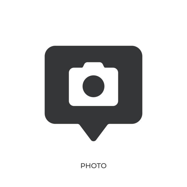ikona plného fotoglyfu. pevná ikona, kterou lze použít kdekoli, jednoduchá, pixelově dokonalá a moderní styl - sociální problém fotky stock ilustrace