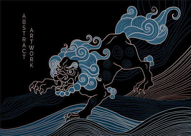 1,500+ Lion In Japanese Stock Illustrations, Royalty-Free Vector