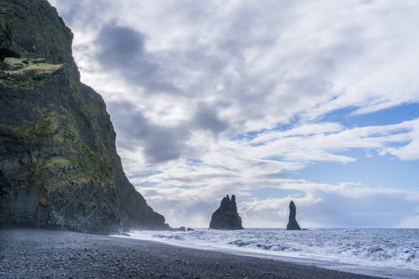 istock Reynisdrangar Sea Stacks at Reynisfjara Black Sand Beach. 2171308769