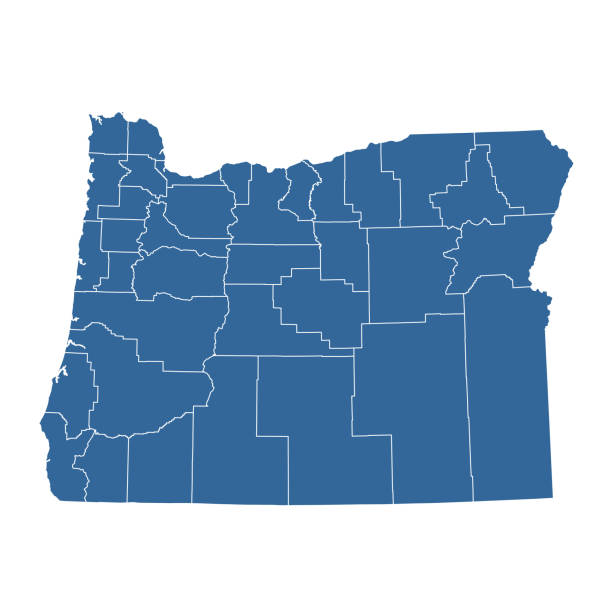 Oregon County Code Map Oregon Counties Map Ormap Map Of Oregon : R/Portland