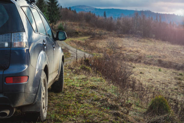 istock car for traveling with a mountain road 2171315465