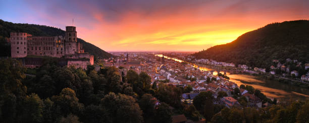 istock Heidelberg, Germany, with colorful dusk sky 2171316363