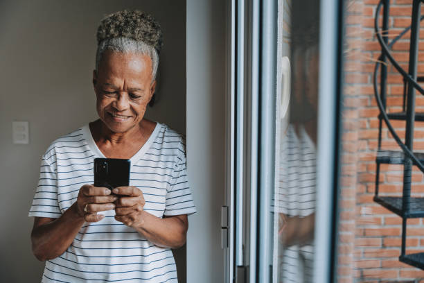 istock Senior woman using smartphone 2171320931