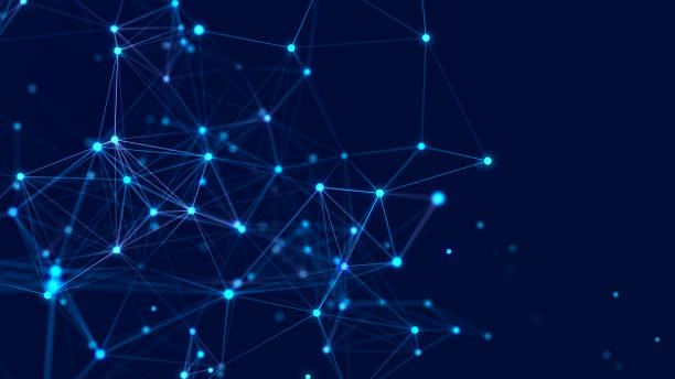 istock Interweaving of dots and lines in cyber space. Study, collection and processing of data. Business analytics. 3D rendering. 2171331015
