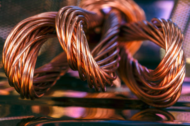 istock Scrap of copper wire, raw material for recycling 2171331078
