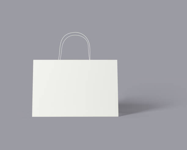 istock blank Empty Shopping Bag on the white background, mockup 2171339433