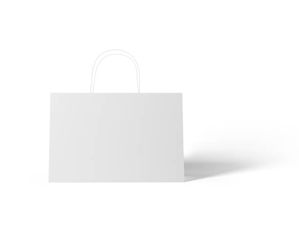 istock blank Empty Shopping Bag on the white background, mockup 2171339616
