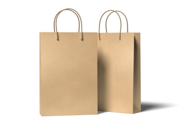 istock blank Empty Shopping Bag on the white background, mockup 2171341001
