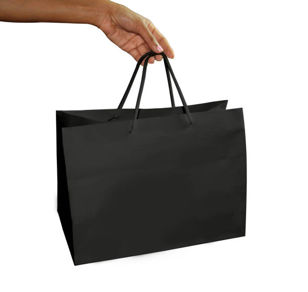 istock blank Empty Shopping Bag on the white background, mockup 2171341202