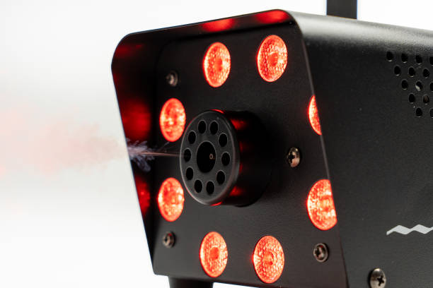 istock A black device with red lights that is emitting smoke 2171346552