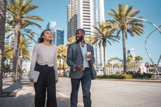istock Diverse Professionals Walking in Urban Setting 2171347908