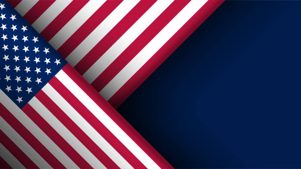 istock EPS10 Vector Patriotic Background with USA flag colors. 2171347948